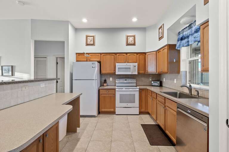 Kitchen with View of the Lanai