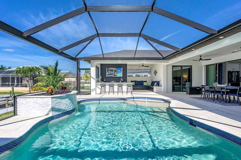 Pool Area with Bar and Seating