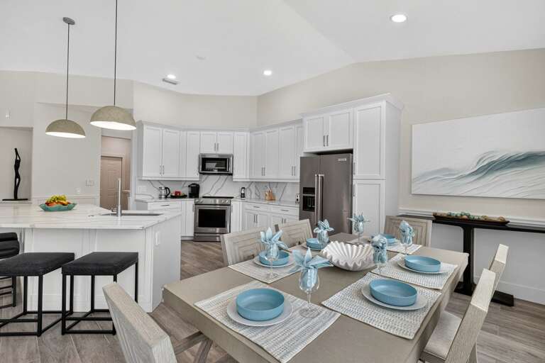 Dining Space is Open to Kitchen