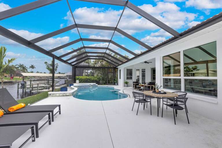Large Pool Area Deck with Great Waterview