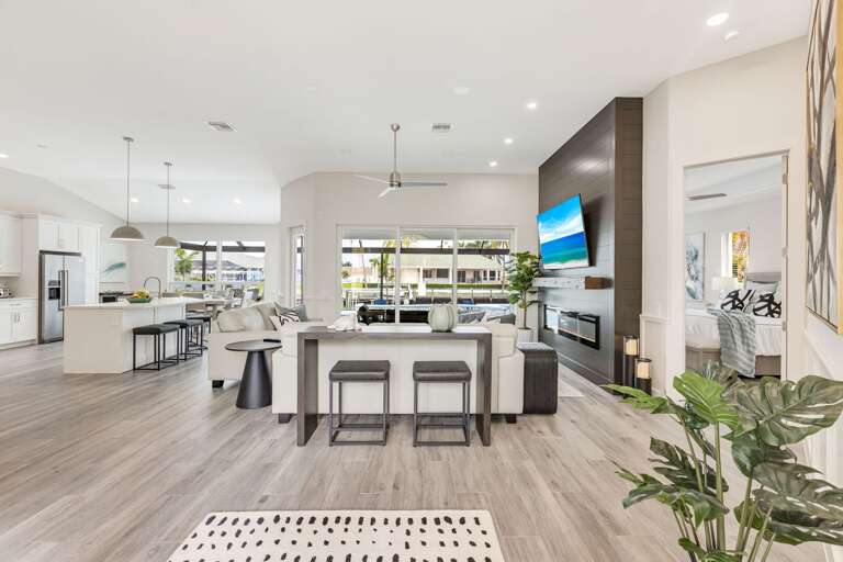 Stunning Entrance to Avida Serena with Modern Living Room Set up and Open Concept Floor Plan