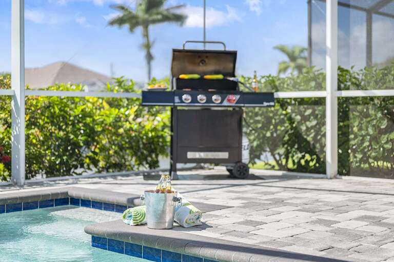 Enjoy Some Sizzling Steaks or Burgers on the Gas BBQ.