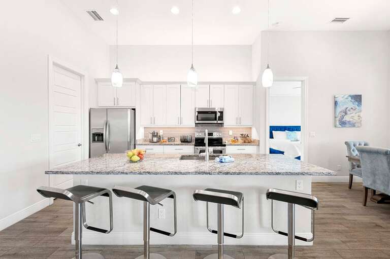 Large Kitchen Island with Added Seating