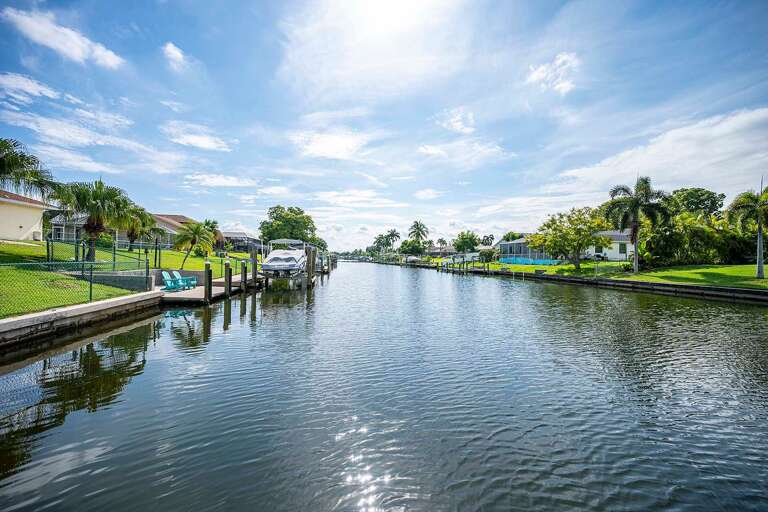 Take a Boat Ride to the Gulf and Visit Sanibel or Captiva Island or Explore the Neighborhood Via Water