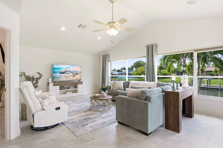 Large Living Room with Amazing Views of the Canal