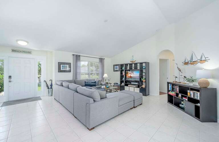 Living Room with Entertainment Center