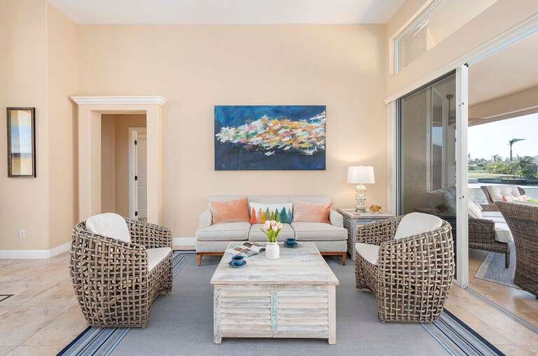 Conversation Area with Beautiful View of the Pool