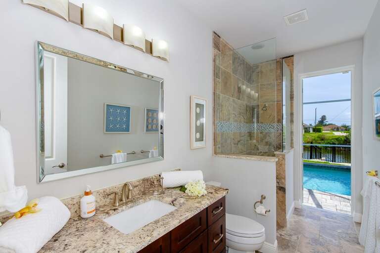 Guest/Pool Bathroom with Shower