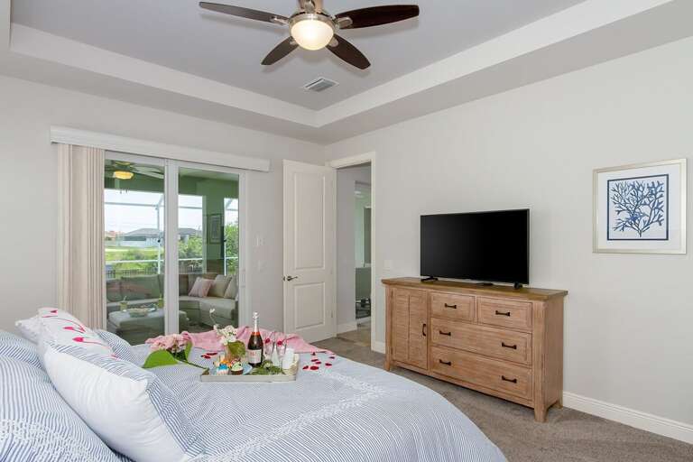 Main Bedroom with Patio/Pool Access