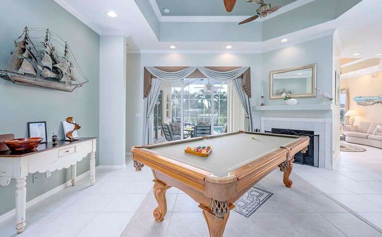 Foyer with Pool Table