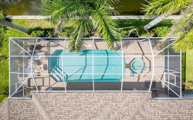 Bird Eye View of Pool Area