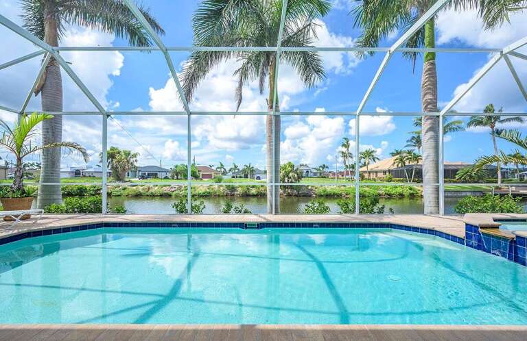 Southern Exposure Pool with Canal View