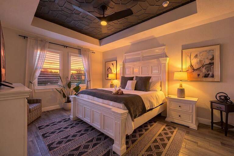 Evening Mood in Main King Bedroom