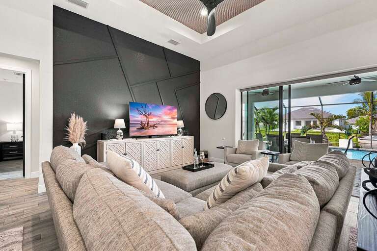 Living Room with Comfy Couch and Relaxing Chairs