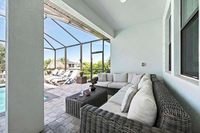 Outdoor Sitting Area Great for Reading and Relaxing
