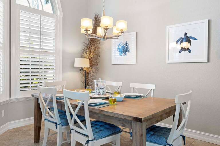 Formal Dining Space for the Family with Garden Views