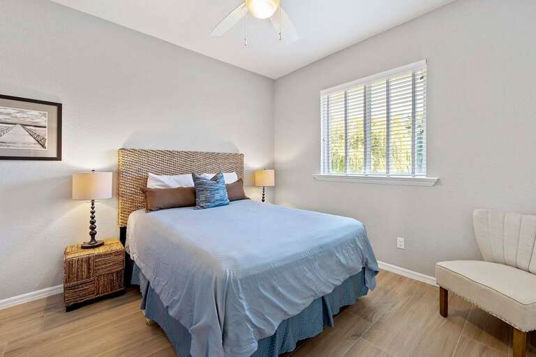 Queen Bedroom with Garden Views