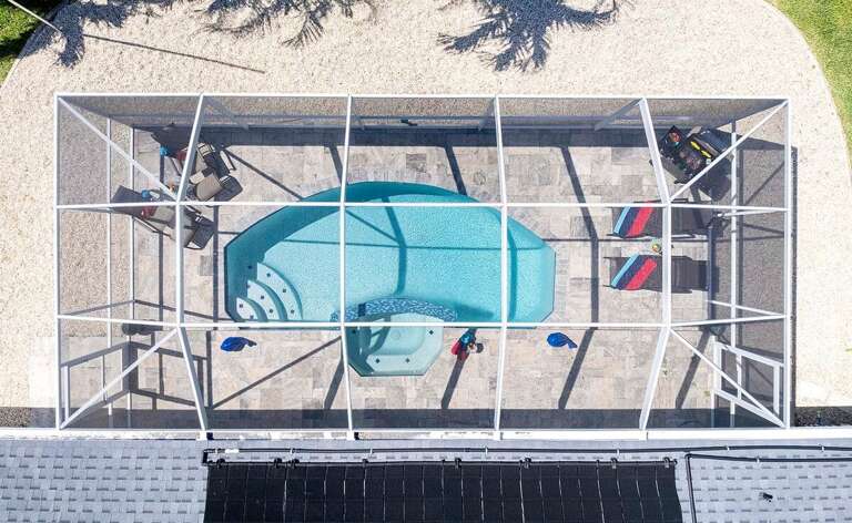 Aerial View Of Pool Area