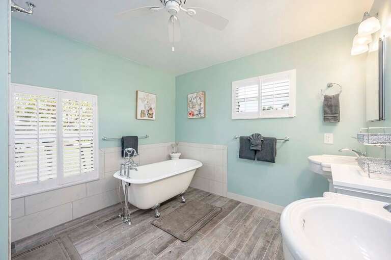 Clawfoot Tub at Main Bathroom