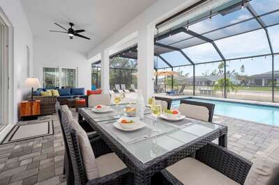 Covered Lanai of Blue Sapphire