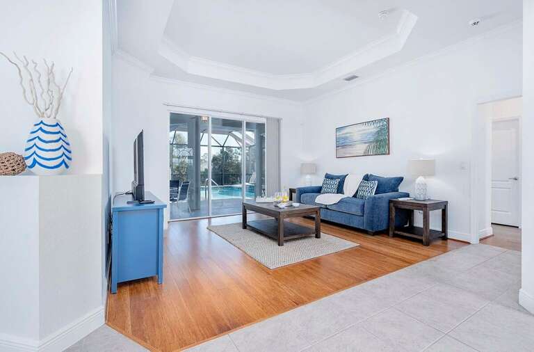 Formal Living Room with Patio/Pool Access