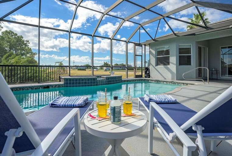 Outdoor Lounge Area and Pool