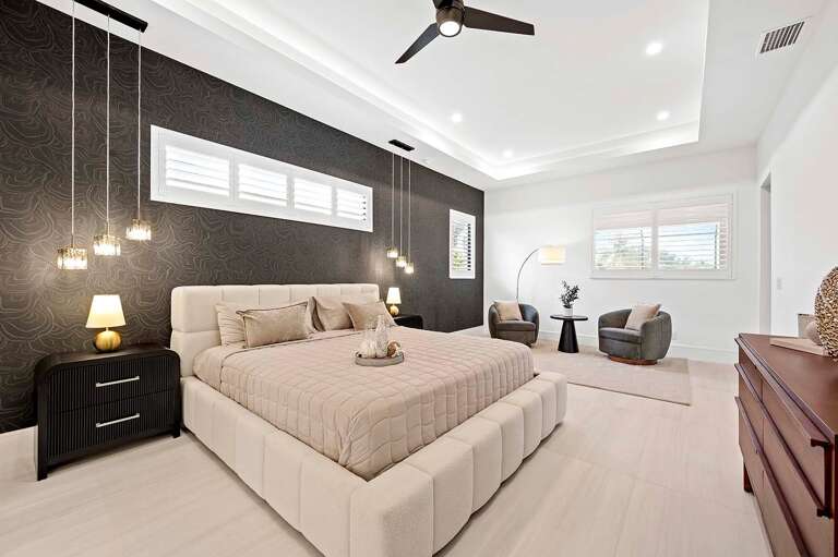 Main King Bedroom Suite with Sitting Area and Lanai Access