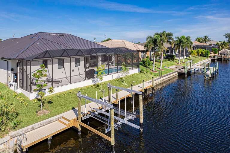 Rear Exposure and Backyard of Bluewater (Prior to Boat Dock Installation)