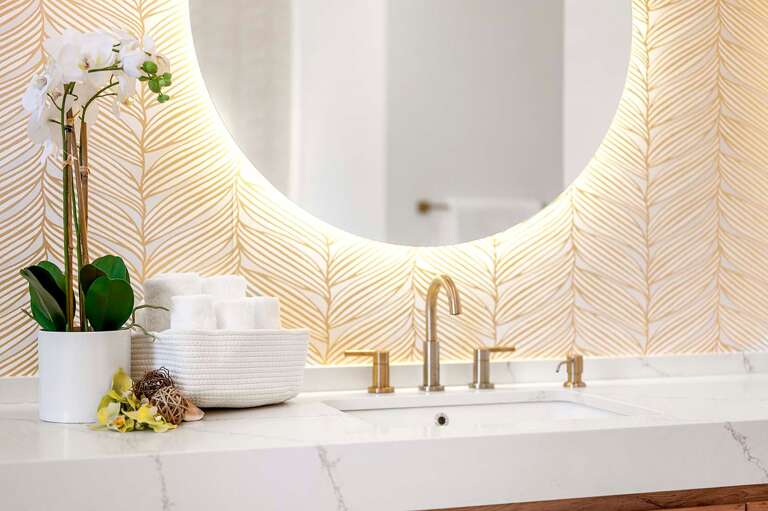 His and Hers Sinks in Main Bedroom Suite