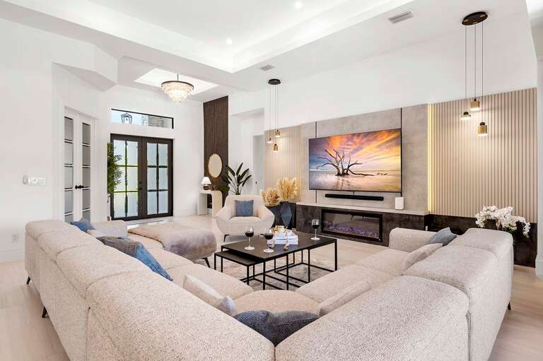 Unique and Modern Furnishings with an Open Concept Floor Plan