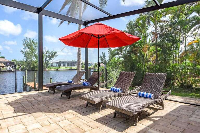 Lounge Chairs are Available for Sunbathing