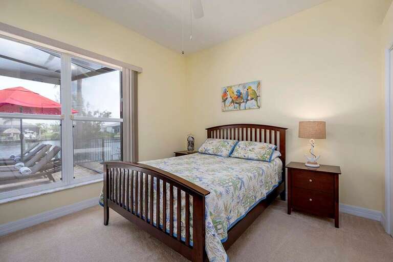 Queen Bedroom with Patio View