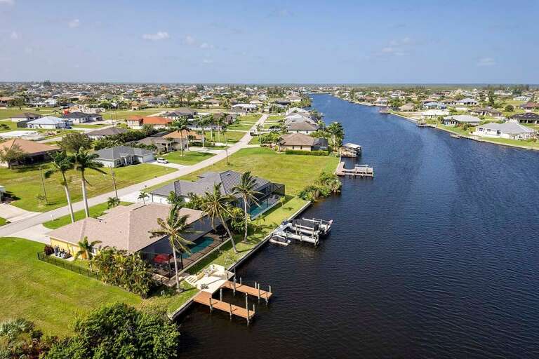 Wide Canal With Gulf Access