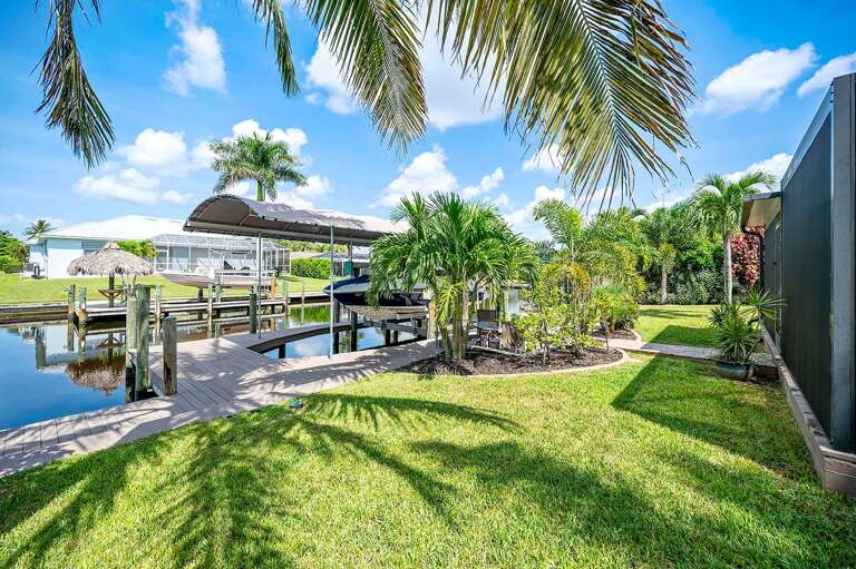 Lush and Tropical Backyard