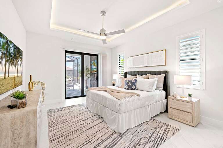Welcome to Your Main King Bedroom Suite with Views and Access to the Lanai