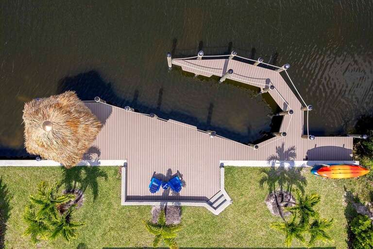 Boat Dock with Seating Area.