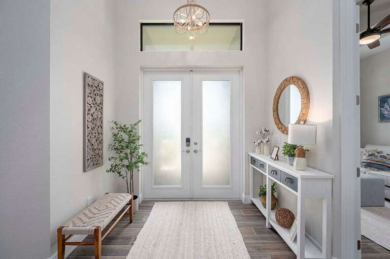 Front Entrance with Glass Doors for Plenty of Light