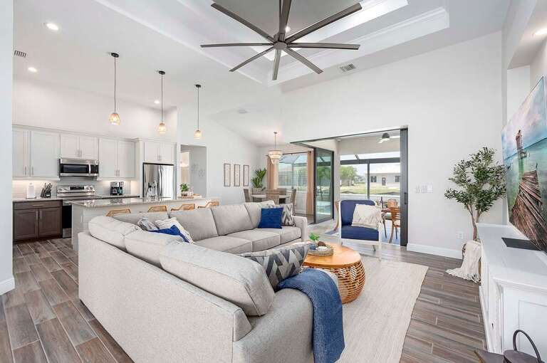Living Room with Access to Pool Area