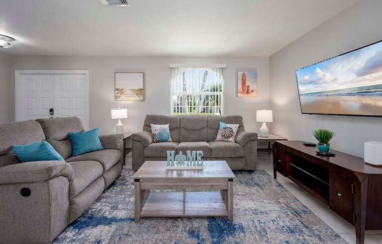 Enjoy the Reclinging Couches while Watching TV
