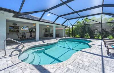 Lanai and Pool Space at Cape Haven