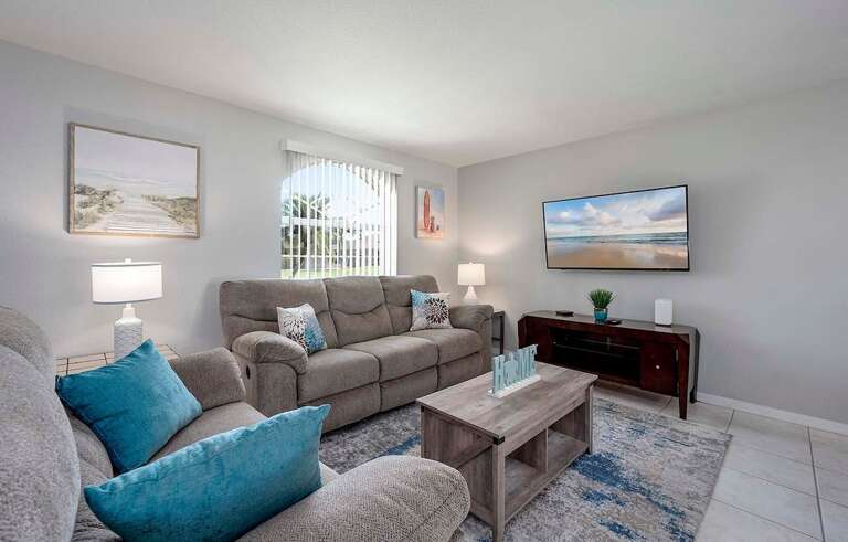 Living Room with Smart TV