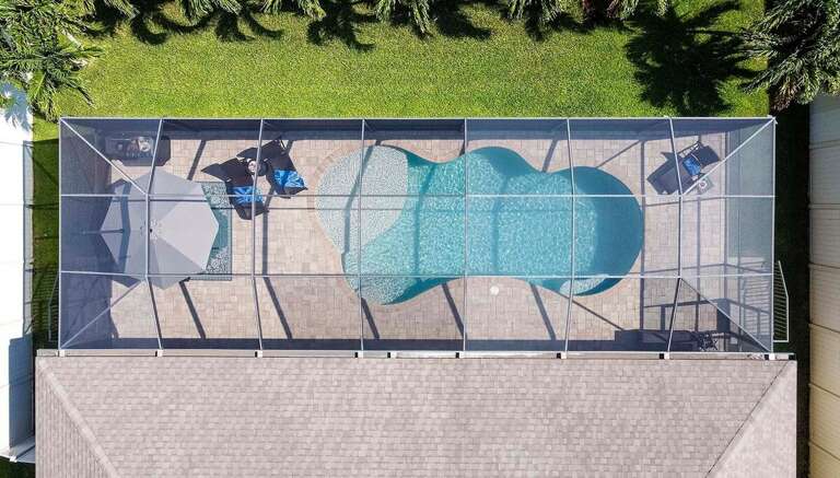 Aerial View of Pool Area