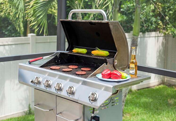 Gas BBQ Available for Grilling