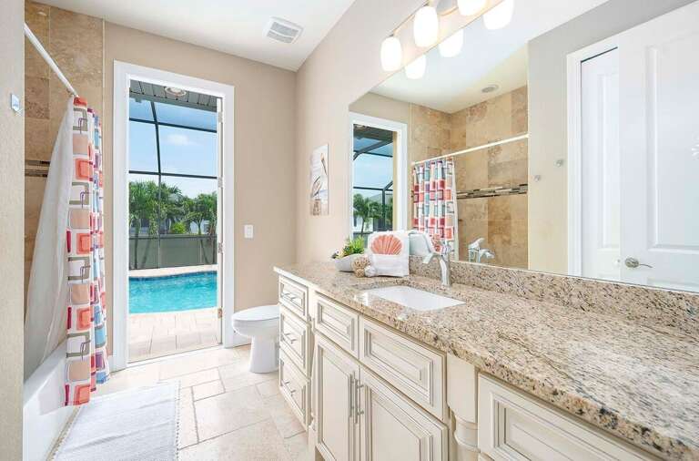 Pool Bathroom and Guest Bathroom Combo