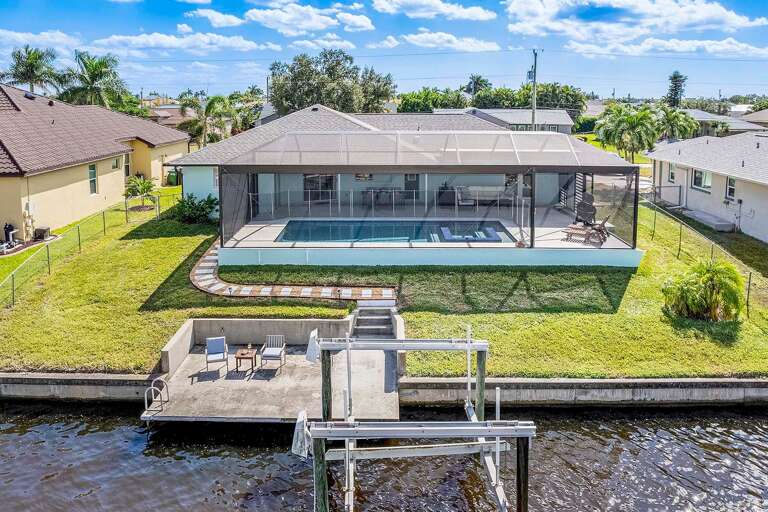 Backyard with Boat Dock and Lift Option