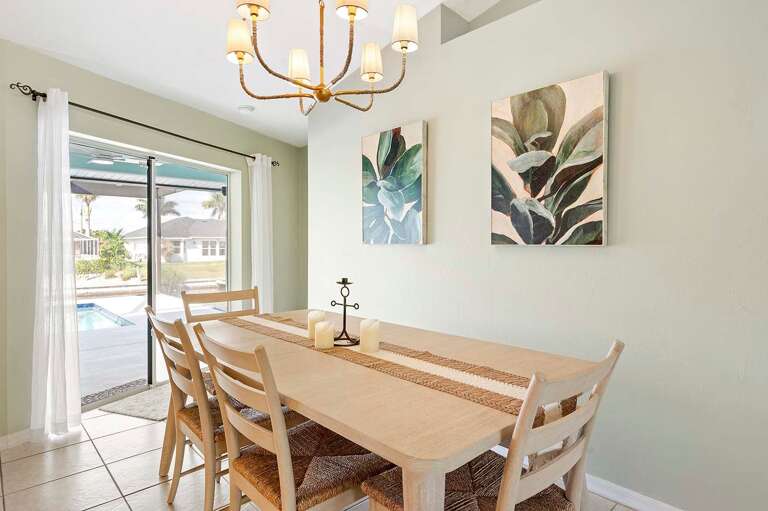 Dining Space with Views of the Pool