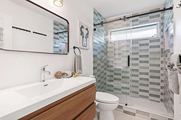 Guest Bathroom with Sink and Shower
