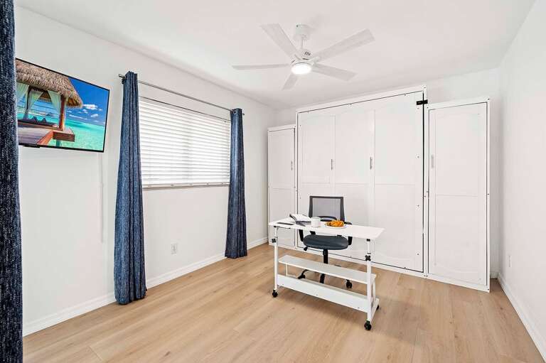 Office with Views of the Pool and Lanai