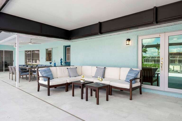 Sit Back and Relax on the Outdoor Conversation Area