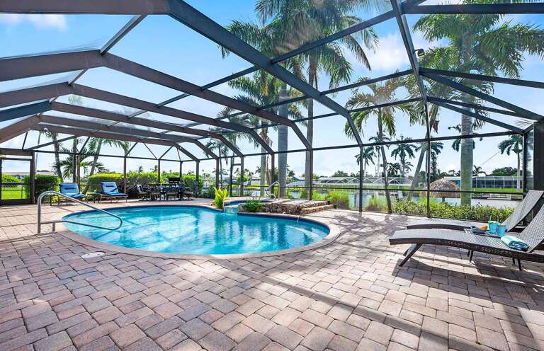 View of the Pool and the Tropical Landscape
